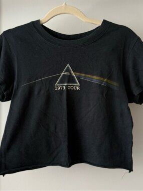 Pink Floyd 1973 Tour Black Vintage Baby Tee